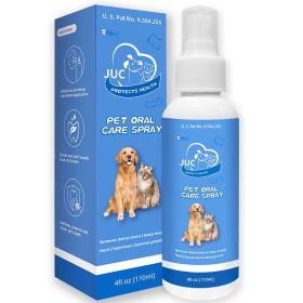 Dog Breath Freshener for Dogs & Cats Teeth Cleaning Spray Dog Bad Breath Pet Oral Care Spray 4fl.oz